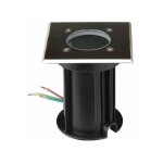Spot led extrieur encastrable carr ip65 pour ampoule gu10 - unit silumen