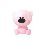 Silumen - veilleuse de nuit led pour chambre ourson ( + cble usb) - rose