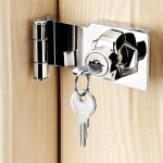 (silver right angle 3 inch)cadenas � loquet porte en avec diff�rentes cl�s, moraillon de verrouillage, ...