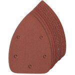 Lot de 10 feuilles abrasives auto - agrippantes pour ponceuse de dtails 140 mm grains assortis silverline ...