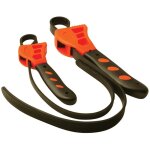 2 clés à sangle caoutchouc 500 et 600 mm silverline 598531 2 clés à sangle caoutchouc 500 et 600 mm silverline 598531