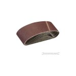 5 bandes papier de verre 75 x 533 mm grain 60 silverline 308931