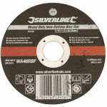 Silverline - disques a tronconner acier et inox 115 x 1. 2 x 22. 2, lot 10 disques