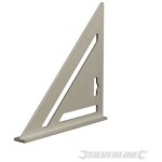 Equerre en aluminium robuste 185 mm silverline 734110