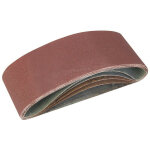 Lot 5 bandes abrasives assorties 75 mm x 457 mm pour ponceuses Lot 5 bandes abrasives assorties 75 mm x 457 mm pour ponceuses