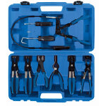 Silverline - pince a colliers de durite, coffret assorti