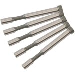Lot de 5 poinçons pour grignoteuse pneumatique silverline 190mm Lot de 5 poinçons pour grignoteuse pneumatique silverline 190mm