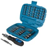 Tournevis a cliquet avec douilles et embouts - 45 pieces