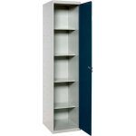 Simonrack - armoire m�tallique balai 1800x400x400 mm, 1 porte, 4 �tag�res, gris / anthracite - simonlocker ...