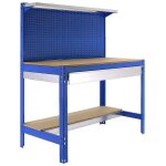 Simonrack - kit etabli 1440x1200x600mm charge 600kg - simonwork bt3 box 1200 bleu / bois