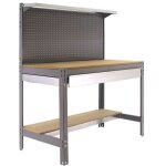 Simonrack - kit etabli 1440x1200x600mm charge 600kg - simonwork bt3 box 1200 gris / bois
