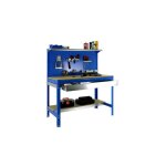 Simonrack - kit etabli 1440x900x600mm charge 400kg - simonwork bt3 box 900 bleu / bois