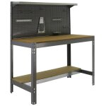 Simonrack - simon rack - kit etabli 1440x1200x600mm charge 600kg - simonwork bt3 1200 gris / bois