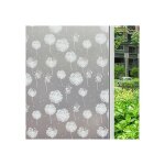 Film fen�tre, 45cm x 500cm, anti regard, electrostatique, adh�sif, protection solaire uv, pissenlit - ...