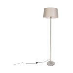 Simplo - lampadaire avec abat - jour - 1 lumi�re - h 1690 mm - taupe - moderne - �clairage int�rieur ...