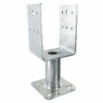 Simpson strong tie - pied de poteau en u sur platine ppup - dimensions: 90 mm