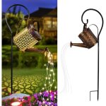 Lampes solaires pour ext�rieur jardin, m�tal imperm�ables arrosoirs solaires avec guirlande lumineuse, ...