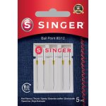 Singer aiguilles � pointe boule 80 / 12, lot de 5, pour tricot