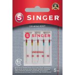 Singer aiguille universelle pour tissus asst 5pk