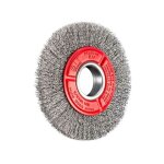 Brosse circulaire sit acier ondul� pour touret 150 mm