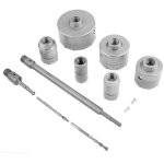 Sjlerst - lot de 10 couronne scie trpan, poigne ronde sds perceuse mur de bton avec adaptateur, scie ...