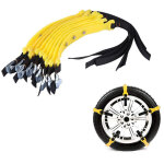 Sjlerst 10pcs cha�nes pour pneus antid�rapants, cha�ne universelle � neige pour ceinture de pneu, cha�nes ...