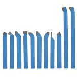 Sjlerst 11pcs outils de tour bits, tour de coupe au carbure ensemble d'outils de tournage ensemble de ...