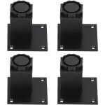 Sjlerst 4 pi�ces / ensemble jambe de meuble r�glable en hauteur en alliage d'aluminium support carr� ...