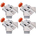 Sjlerst 4pcs pince d'angle droite ouverte 90 degr�s fixateur d'angle droit en acier inoxydable
