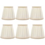 Sjlerst - 6 pi�ces abat - jour pour lampes de table lampe, abat jour clip, abat jour , lustre de bougeoir ...