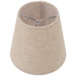 Sjlerst 6pcs petite abat - jour en lin avec clip, abat - jour de bougie pour accessoires d'�clairage