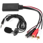 Adaptateur de cble bluetooth aux module 2 rca avec microphone mains libres pour alpine pour pioneer pour ...