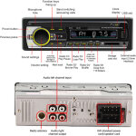 Sjlerst autoradio ai commande vocale affichage led double connexion mains libres usb2. 0 r�cepteur st�r�o ...