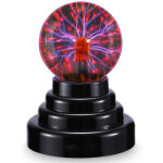 Sjlerst - boule de plasma 3 pouces, usb lumi�re de boule de plasma sensible au toucher et au son, lumi�re ...