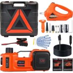 Sjlerst - cric hydraulique 5 tonnes 3 tonnes, 12v cric �lectrique voiture kit (port�e :15, 5 - 45 cm) ...