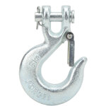 Crochet coulissant  chape de 5 / 16 po avec loquet de scurit crochet de remorquage en acier au carbone ...