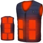 Sjlerst - gilet chauffant homme femme, veste chauffante Électrique usb avec 10 zones de chauffé, l'hiver ... Sjlerst - gilet chauffant homme femme, veste chauffante Électrique usb avec 10 zones de chauffé, l'hiver ...
