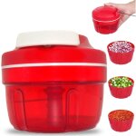 Sjlerst hachoir manuel avec corde, broyeur de viande portable, broyeur � viande pour l�gumes, oignons, ...