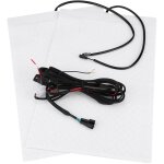 Kit de coussins chauffants universels pour si�ge chauffant en fibre de carbone avec interrupteur rond ...