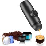 Sjlerst - machine  cafe portable - cafetire  expresso chauffage lectrique de voyage - pour 12v voiture ...