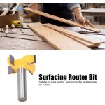 Mche de routeur de surface spoilboard, routeur ailes de coupe en carbure pour machines cnc (poigne ...