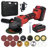 Sjlerst - mulcort meuleuse d'angle professionnelle, meuleuse sans fil avec 2x4ah et chargeur, poignée ... Sjlerst - mulcort meuleuse d'angle professionnelle, meuleuse sans fil avec 2x4ah et chargeur, poignée ...