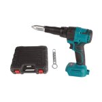 Sjlerst pistolet � riveter �lectrique sans fil, rivet �lectrique sans fil bleu 18v, outil � main � rivet ...