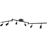 Sjlerst - plafonnier led 6 spots orientables blanc du jour 6 x ampoules gu10 applique, tte d'clairage ...