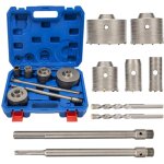 Sjlerst - scie cloche, 9 pi�ces foret de scie cloche � b�ton avec tige 30 mm 40 mm 65 mm 80 mm 100 mm ...