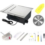 Sjlerst - scie sur table 1600w ? diam�tre de lame : 188 mm, hauteur / coupe r�glable, id�ale d�coupe ...