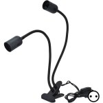 Sjlerst support de lampe de table e27 / e26 support de lampe à pince réglable à 360 degrés à double tête ... Sjlerst support de lampe de table e27 / e26 support de lampe à pince réglable à 360 degrés à double tête ...