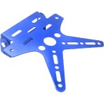 Sjlerst - support de plaque d'immatriculation de moto pliable et r�glable en angle, bleu