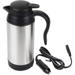 Th de caf de bouilloire lectrique de voiture d'acier inoxydable de 750ml pour la tasse de chauffage ...