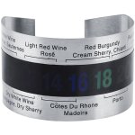 Thermomtre lcd  vin en acier inoxydable bouteille bire vins rouges bracelet capteur de temprature ...
